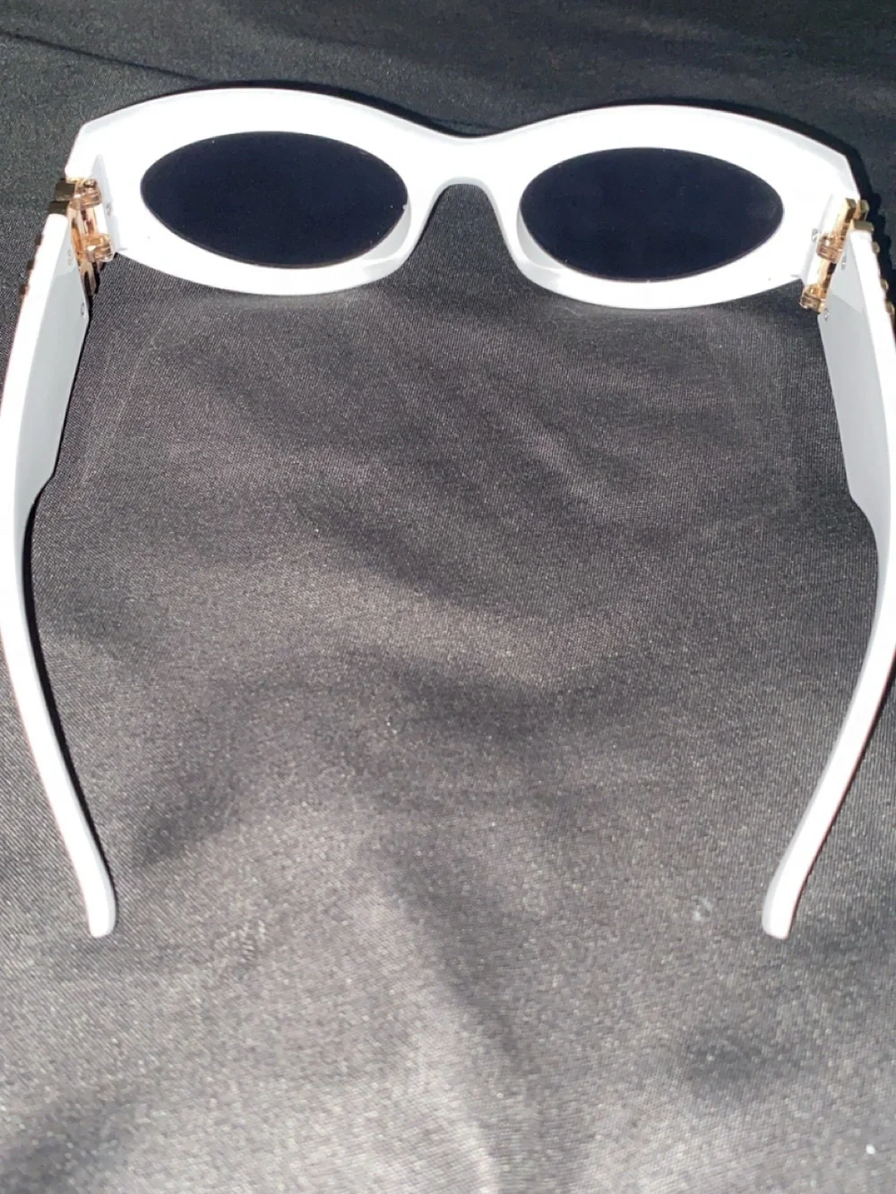 White Miu Miu Oval glasses